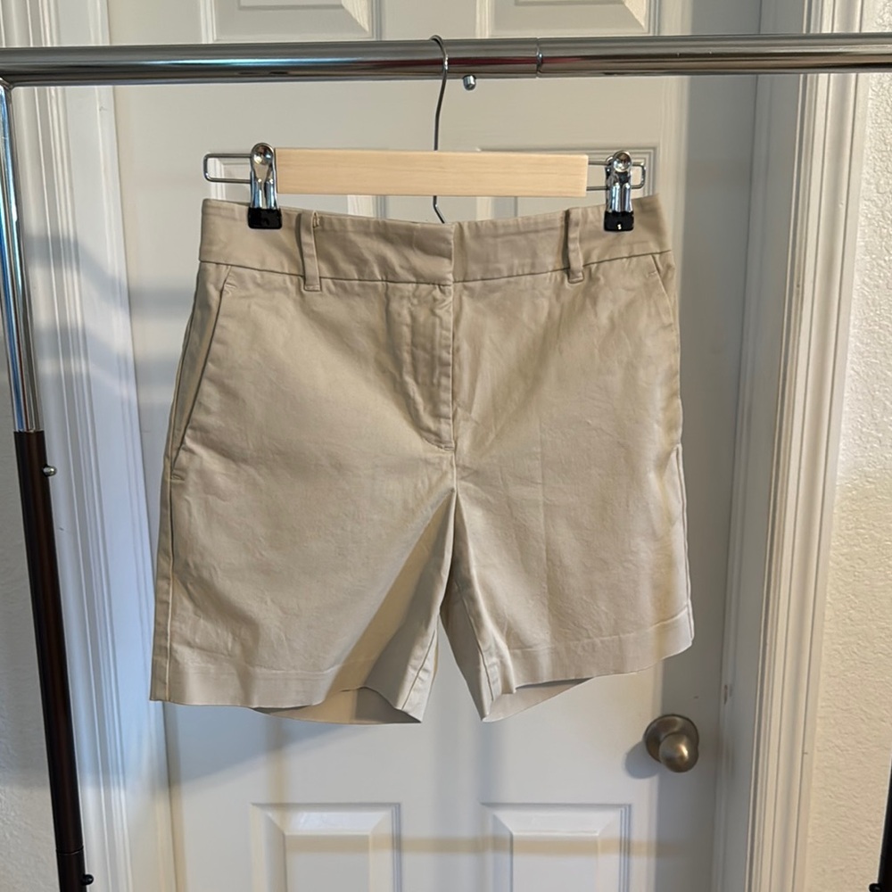 Ann Taylor Tan Bermuda Shorts Classic Style